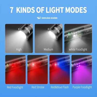 Mini portable keychain light red and blue flashing flashligh