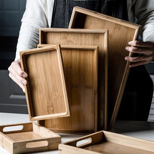 Japanese bamboo fruit little sitting room tray rectangular