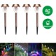 Lights Garden Decoration LED Rainpr 4pcs Hollow Solar