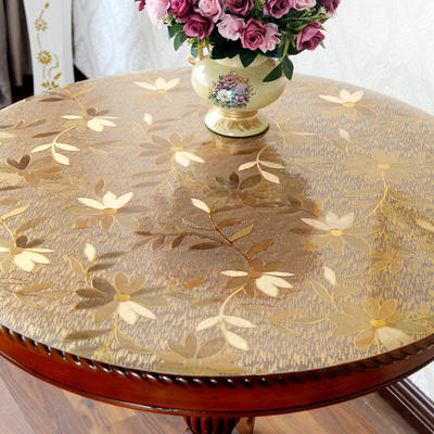 家用防水餐垫饭店1.310-x1塑料圆形圆桌布餐桌垫5757玻璃