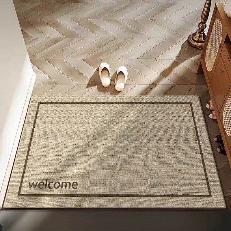 新款亚麻剑麻高级入户门垫加厚防滑进门口吸水地毯可擦洗门厅地垫,居家布艺,入户地垫,淘宝优惠券,粉丝福利购,淘宝优惠卷
