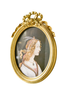 欧式创意复古法式文艺家居装饰摆件金色雕花摆台vintge相框