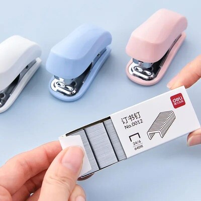 1pc Cute Macaron Color Mini Stapler for Student Stationery C