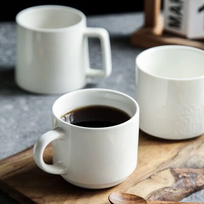 milk tea glass ceramic coffee mug cup cute cartoon spoon杯子