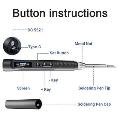 T65-SP Smart Electric Soldering Iron PD+DC 90W Power Rapid