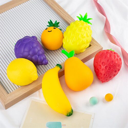 Spongy Squishy pop it Fidget Toy fruit Stress ball水果捏捏乐