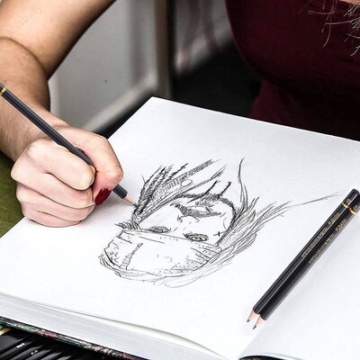 Professional Drawing Sketching Pencil Set, 12 Pieces Art Pen