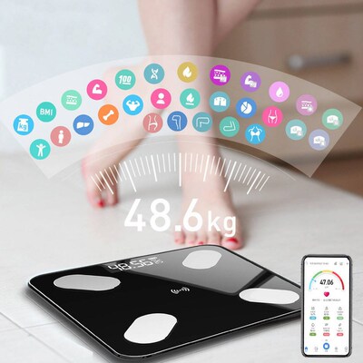 Weight Scale Body Fat Floor Scale Smart Wireless Digital Bat