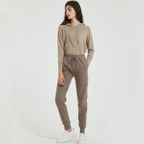 Wixra Women Casual Velvet Pants Winter Ladys Thick Wool Pan