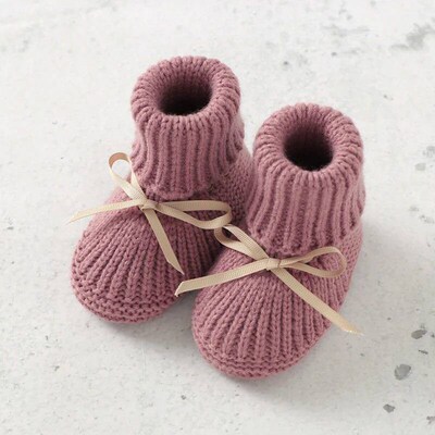 Baby Shoes + Gloves Set Knit Newborn Girls Boys Boots Mitten