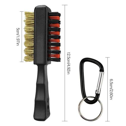 1 Pc Golf Club Brush Groove Cleaner Dual Sided Tools Portabl
