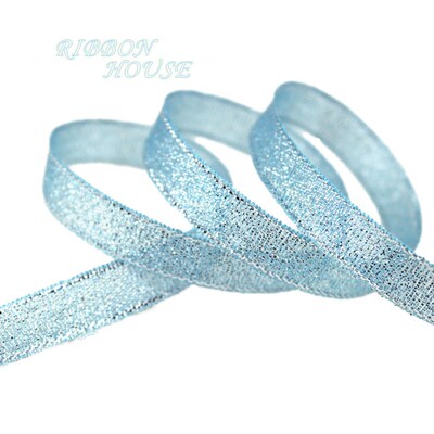 (25 yards/lot) Sky Blue polyester ribbon Christmas packaging