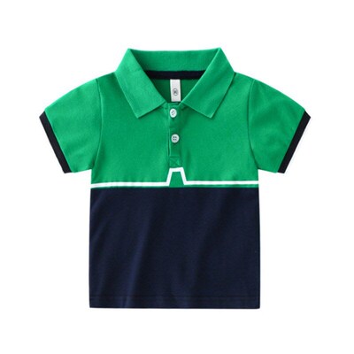 Boys Polo Shirt Summer Toddlers Fancy Collared Short Sleeve