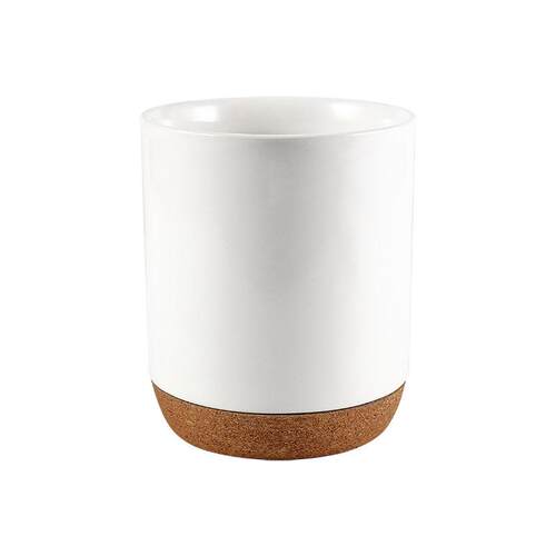 White Ceramic Spatula Storage Bucket with Anti-slip Base