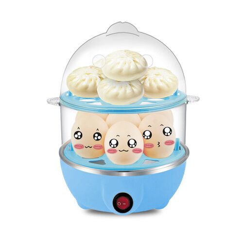 single and double layer egg boil egg steamer mini 1-7 eggs