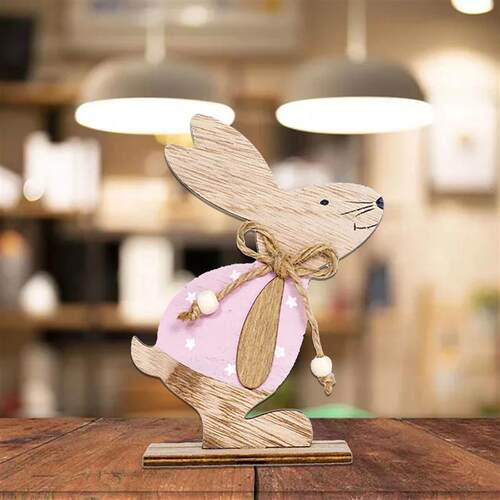Christmas Ornament Bulk Easter Wooden Crafts Rabbit Ornament