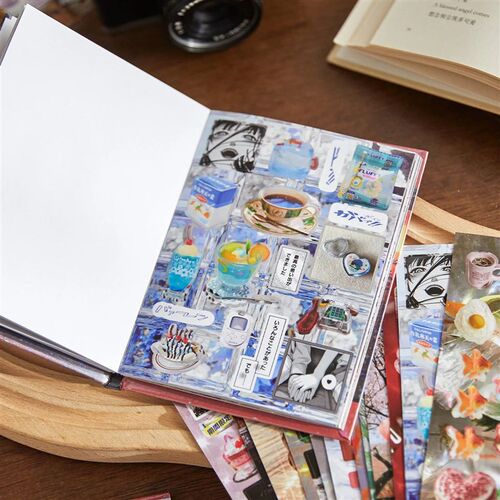 MINKYS 45 sheets/piece Vintage Decorative Sticker Book Lapto