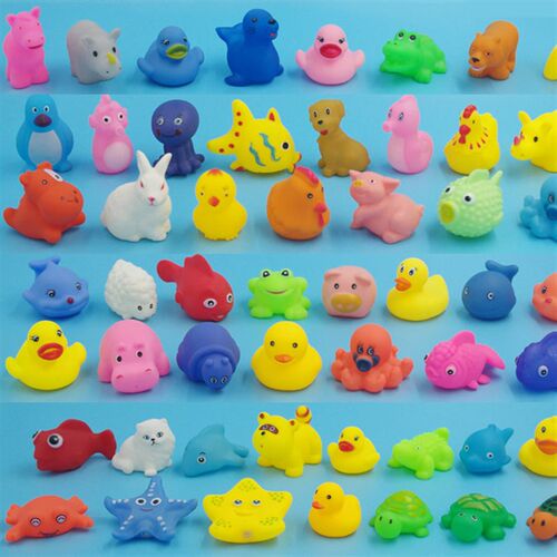 10 Pcs/set Baby Cute Animals Bath Toy Swimming Water Toys So