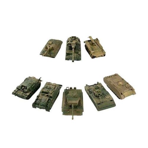 8Pcs 1/72 Tank Model Miniature Tank Model 4D Modern Tank