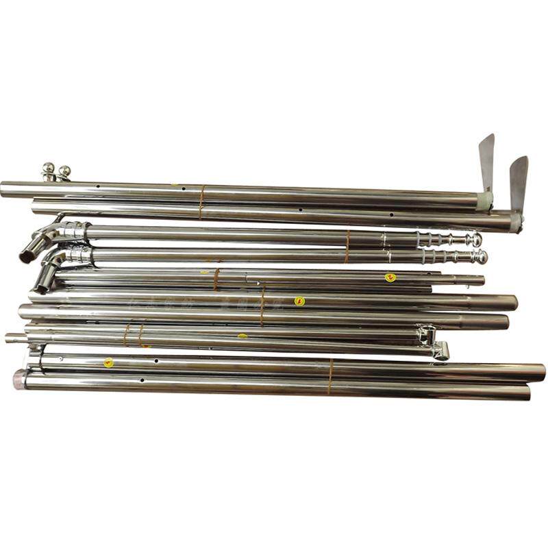 蚊帐 不锈钢加厚加粗伸缩方顶宫廷落地压脚1.5/1.8M不打墙免安装