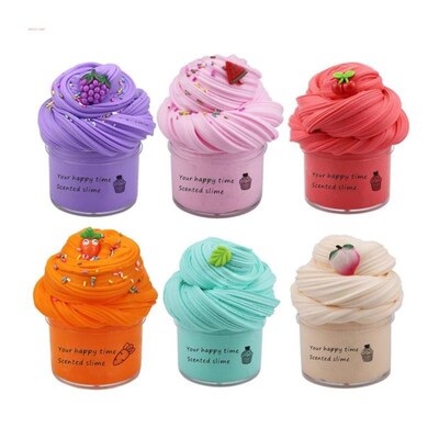 Slime Supplies Fruit Kit Children Toys Stress Anxiety Toy Fo