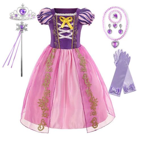 Rapunzel Dress for Girls Dress Up Fantasy Children Birthday