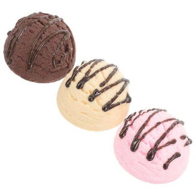 Ice Cream Display Props Pvc Simulated Ball Model Window