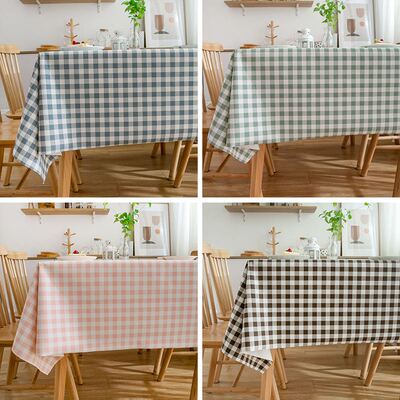 checkered tablecloth rectangular square table picnic cloth