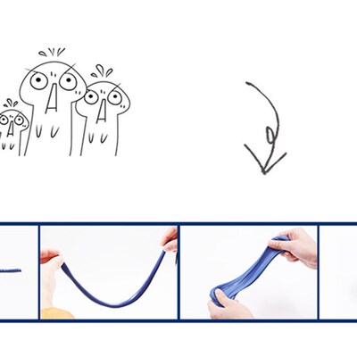 Magnetic Rubber Mud Magnet Clay toys slime accessories DIY P