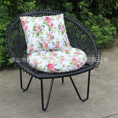 PE rattan table and chair indoor balcony rattan table and ch