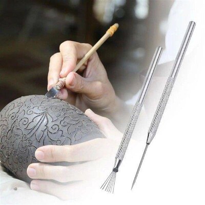 2 Pieces Pottery Clay Sculpting Tool Set Sculpting Tool for