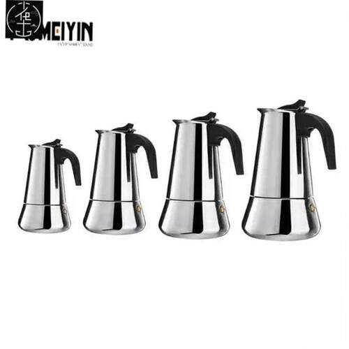 Portable Espresso Coffee Maker Moka Pot Stainless Steel Coff