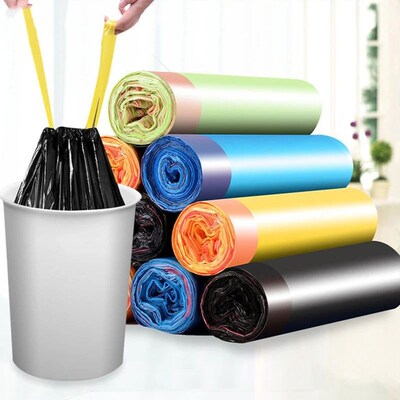 15pcs/Roll Trash Bags Disposable Thickened Garbage Bag Vest-