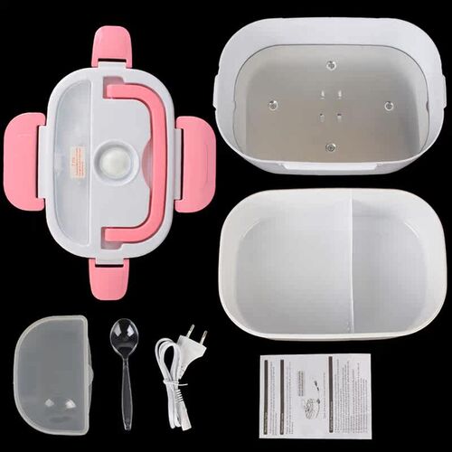 12V 220V EU Plug Food Warmer Travel Car Work Heating Bento