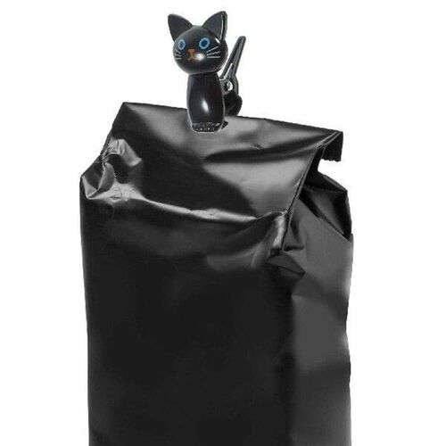 Cat Shaped Bag Clips Cute Office with Lanyard