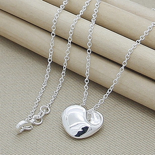 Wholesale Price 925 Silver Necklace Fashion Simple Round
