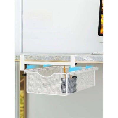 under Desk Drawer Storage Box with Bar Office Hidden