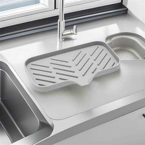 1 Piece of Anti Slip Drain Pad Gray, Space Saving Design, Ea