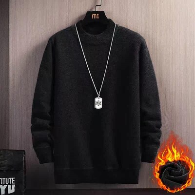 /Winter Mens New Half Turtleneck Sweater Tide Knit Sweater