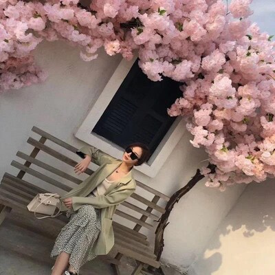 100cm Artificial Cherry Blossom Branch Wedding home