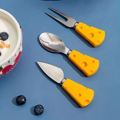 Cheese Knife Set Fruit Fork Household Tableware Cake Dessert