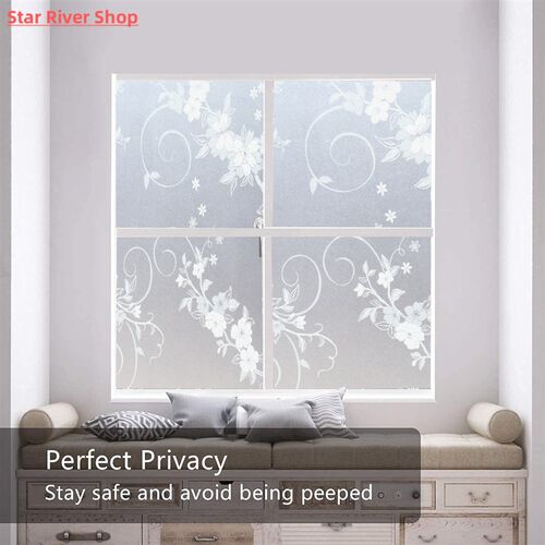 3D Matte Window Film Privacy Stained Glass Vinyl Self Adhesi