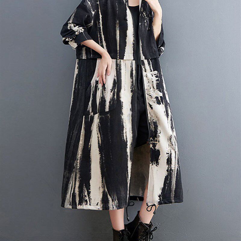 2022 Autumn Winter Oversized Turtleneck Long nch Coat For Wo - 实物图