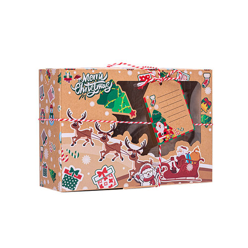 3Pcs Christmas Gift Boxes Christmas Toy Present DIY Packagin