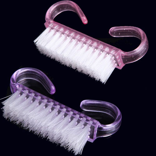 2pcs new acrylic powder nail clean brush finger nail art too