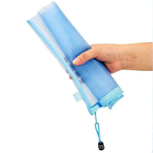 Nylon Mesh File Bag A4 A5 A6 Transparent Zipper Test Paper