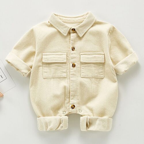 New Newborn Boys Girls Corduroy Jumpsuits Clothes Spring Aut