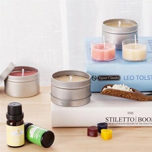 1 Set Candle Making Kit Pouring Pot Wicks Sticker DIY Candle
