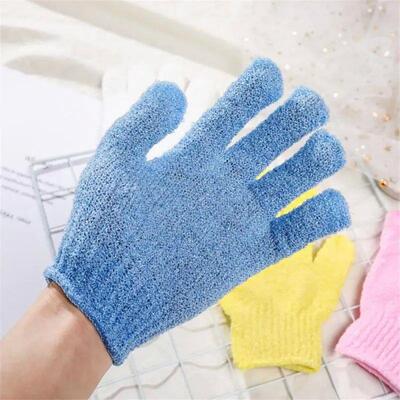1pc Body Scrub SPA Foam Glove Peeling Exfoliating Bast Wisp