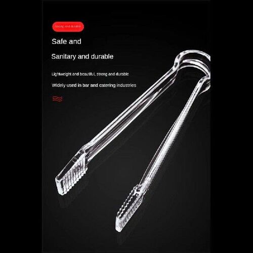 Sugar Tongs Portable Non Slip Mini Transparent Barware Ice